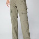 Nasty Gal  Olive Green High Rise Cargo Pants Photo 0