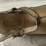 The comfort club women’s gold sparkle strappy sandals summer shoes Sz 40 Black Photo 7