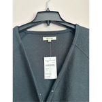 Madewell Black Short Sleeve V-neck Cotton Top - Size S Photo 2