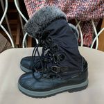Khombu  Faux Fur Trim Snow Boots Black Size‎ 9 Photo 1