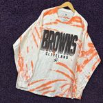 Cleveland Browns NFL Gameday Oversize Long Sleeve Tie Dye 2X  Photo 2