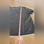 Goelia 100% pure merino wool short sleeve top gray size 8 / 10 Photo 7