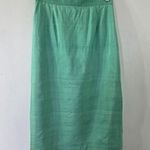 Vintage 100% Silk Mint Green Skirt Size 10 Photo 0