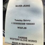 Silver Jeans Co Tuesday Skinny Jeans Indigo Wash Women's Size 32x29 Photo 8