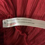 Free People Intimately Large Adella Cami Top Cherry Red Ruffled Crochet Lace Photo 6