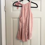 BTFBM Halter Top Sleeveless Blouse Tie Neck Casual Tank Pink Animal Print L Chic Size L Photo 4