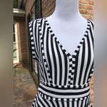 NWT Boutique Loila Navy Striped Stretch Dress M Size M Photo 2