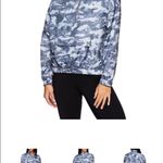 Reebok NWT  Ladies Woven Print Quarter Zip Windbreaker with pocket Photo 6