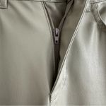 ZARA  Eco-Leather Straight Leg Pants Size: 1 Photo 3