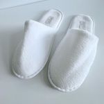 Luxury Frette 1860 White Terry Cloth Hotel Spa Bath Slippers New One Size Photo 0