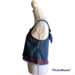 BLANK NYC Embroidered Denim Top- Size M Photo 8