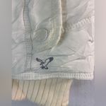 American Eagle Outfitters XS Padded Vest Hoodie Jacket with Faux Fur in White Photo 8