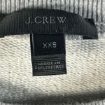 J.Crew  Gray Plaid Ruffle Sweatshirt XXS Long Sleeve Crew Neck Pullover Top Photo 4