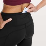 Lululemon Fast & Free 7/8 Tight II 25” Black Nulux Women’s 6 Athletic Leggings Photo 3