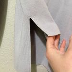 Adeam Light Grey Oversized Puff Sleeve Hoodie Sweatshirt Womens S Street Wear Gray Photo 3