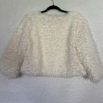 Amanda Charles Faux Fur Fluffy‎ Jacket Sweater Shawl Furry White XL Fashion EUC Photo 3