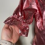 Cinq à Sept Foil Theo Top tea rose metallic pink sz S Photo 7