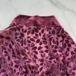 Victoria's Secret Vintage Floral Velvet Burnout Maroon Kimono Robe M/L Feminine Photo 7