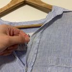 Frank & Eileen Rory Maxi Shirt dress lived in linen size small Blue Photo 4