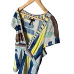 BCBGMAXAZRIA  Women's V-Neck Empire Waist Blouse Multicolor Size L Y2K Photo 2
