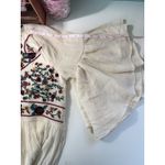 Umgee ‎ Boho Bliss Floral Embroidered Mini Dress - Ivory, Bell Sleeves, Size M Photo 11