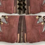 Sorel Boots Sneakchic Alpine Cattail Leather Fleece Fur Ankle Wine Grey Cream Photo 13