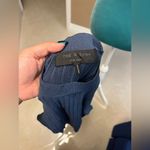 Rag and Bone New York Mock Neck Ribbed Knit Sweater Size S Slate Blue Thumb Holes Photo 5