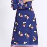 Boden Women Floral Striped A Line Dress Sz. 8R Blue Lightweight Comfort Modest Photo 0