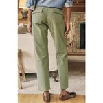 Frank & Eileen Blackrock Army Green Utility Pants Straight Leg Ankle Size 8 Photo 1