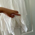 ZARA  Ruffle Collar Bow Mini Dress - White Photo 10