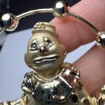 Juggler Clown Brooch Pin Gold Tone Signed AJC Photo 6