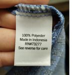 Croft & Barrow  Size 3X Blue Patterned Y-Neck Sleeveless Knee-Length Shirt Dress Photo 6