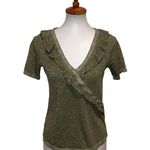 Veronica Beard Light Army Dubois Tee Green Size XS Photo 1