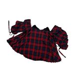 Mango  Lightweight Cotton Checkered Flannel Sweetheart Top, Sz S Photo 4