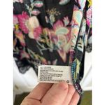 Xhilaration Black Floral Crochet Knit Open Front Cardigan Kimono Size XS Fairy Grunge Travel Photo 6