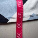 Ann Taylor  Navy Blue Red White Multi Geometric Sleeveless Sheath Dress XL‎ Photo 6