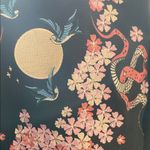 Nasty Gal  Cherry Blossom Embroidered Black Bomber Jacket Photo 7