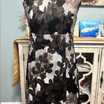 🦋 AGB Dress Classy & Sexy Floral Black Size 8 Photo 12