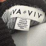 Ava & Viv  Black and White Plaid Poncho Photo 1