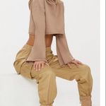 Pretty Little Thing STONE FLARE CUFF CROPPED SWEATER Photo 1