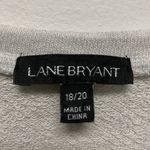 Lane Bryant  Lace Appliqué Light Gray One Cold Shoulder Sweatshirt Size 18/20 Photo 4