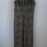 TopShop Love Jumpsuit Cropped with Shoulder Neutral Print US 12 Black Photo 1