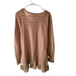Altard State Women's Brown Knit Sweater Top Lace Bow Details Size M Size M Photo 1