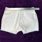House of Harlow 1960 Cream White High Rise Cutoff Jean Shorts 28 Photo 2