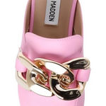 Steve Madden Kiki pink mules with chunky chain accent size 6 Photo 0