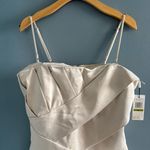 Calvin Klein Tiered Sheath Satin Dress Photo 2