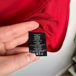 Theory  Laurmeema crimson red off shoulder cotton top long sleeve blouse size 6 Photo 7