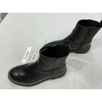 Time & Tru Womans Ankle Boots Stretch 7.5 Black Side Zip Lug Heel NWOT Photo 2