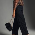 Anthropologie Maeve The Colette Linen Blend Wide-Leg Crop Pants, Size 32 Tall Photo 4