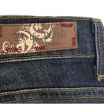 Free People We The People Bootcut Jeans Embroidered Midnight Wash Denim Western Size 29 Photo 3